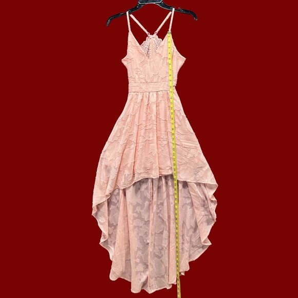 Rue 21 - Women's Summer Sleeveless High Low Hem Ruffle Dress - Pink - XXS - Picture 8 of 16